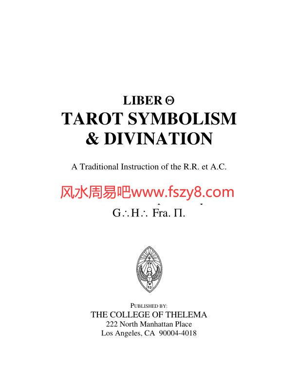 TarotSymbolism&DivinationPDF电子书籍118页 TarotSymbolism&Divination书籍扫描(图3)