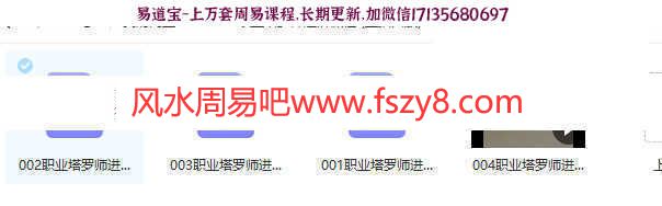 拿铁塔罗师课程下载 拿铁职业塔罗师基础+高级+进阶+案例13集录像(图5)