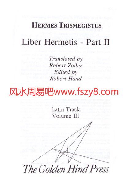 RobertZoller LiberHermetisPart2PDF电子书119页 RobertZoller LiberHermetisPart2电子书百度网盘下载(图2)