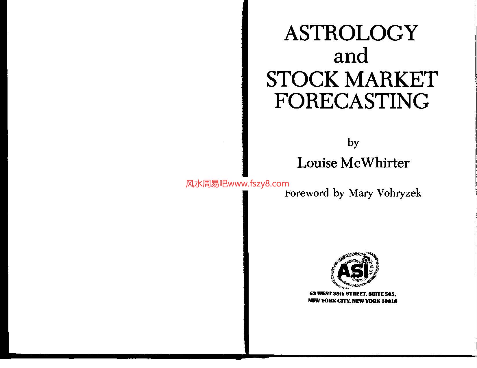 AstrologyAndStockMarketForecastLocmicMcWhirter-PDF电子书籍109页 AstrologyAndStockMarketForecastLocmicMcWh(图1)