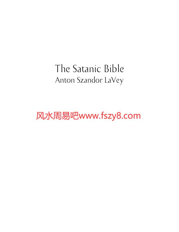 撒旦圣经-英文版PDF电子书籍252页 撒旦圣经-英文版书籍扫描(图3)