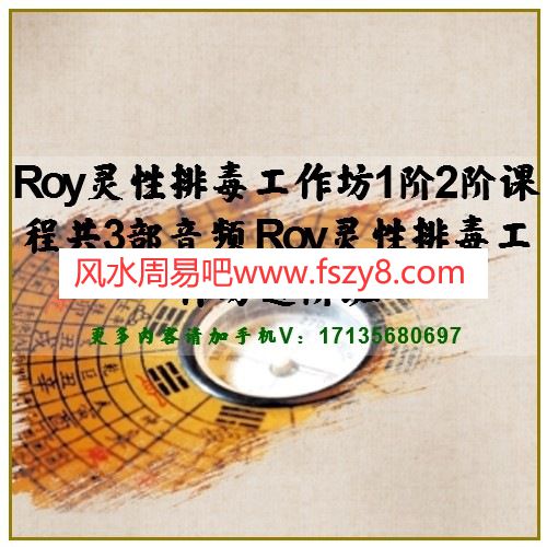 Roy灵性排毒工作坊1阶2阶课程共3部音频 Roy灵性排毒工作坊进阶班