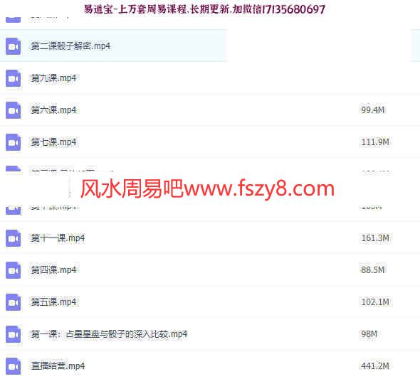 陈安逸占星骰子课程12集录像课程合集 陈安逸占星骰子解读占星骰子百度网盘下载(图4)