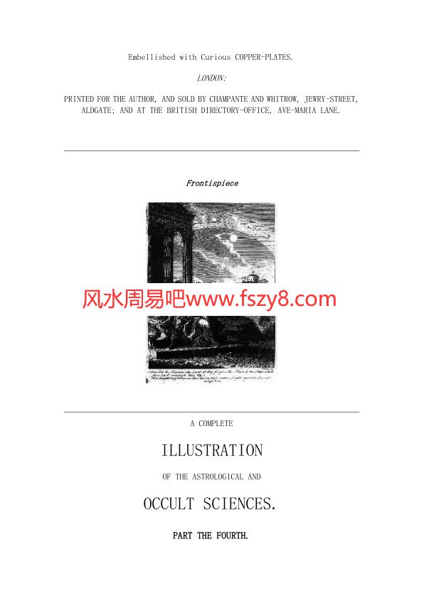 神秘学书籍Ebenezer-Sibly-A-New-And-Complete-Illustration-Of-The-Occult-Sciences