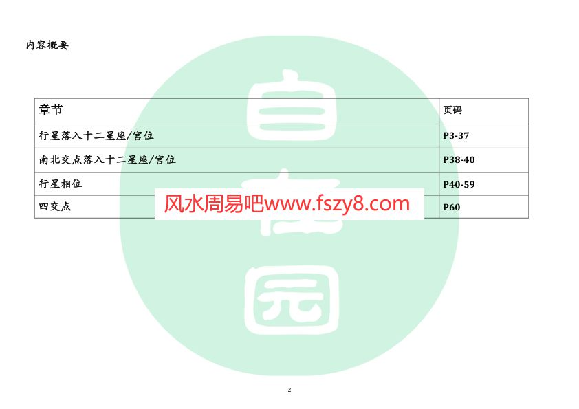 闫东升深度心理占星基础班第二阶笔记内部分享版