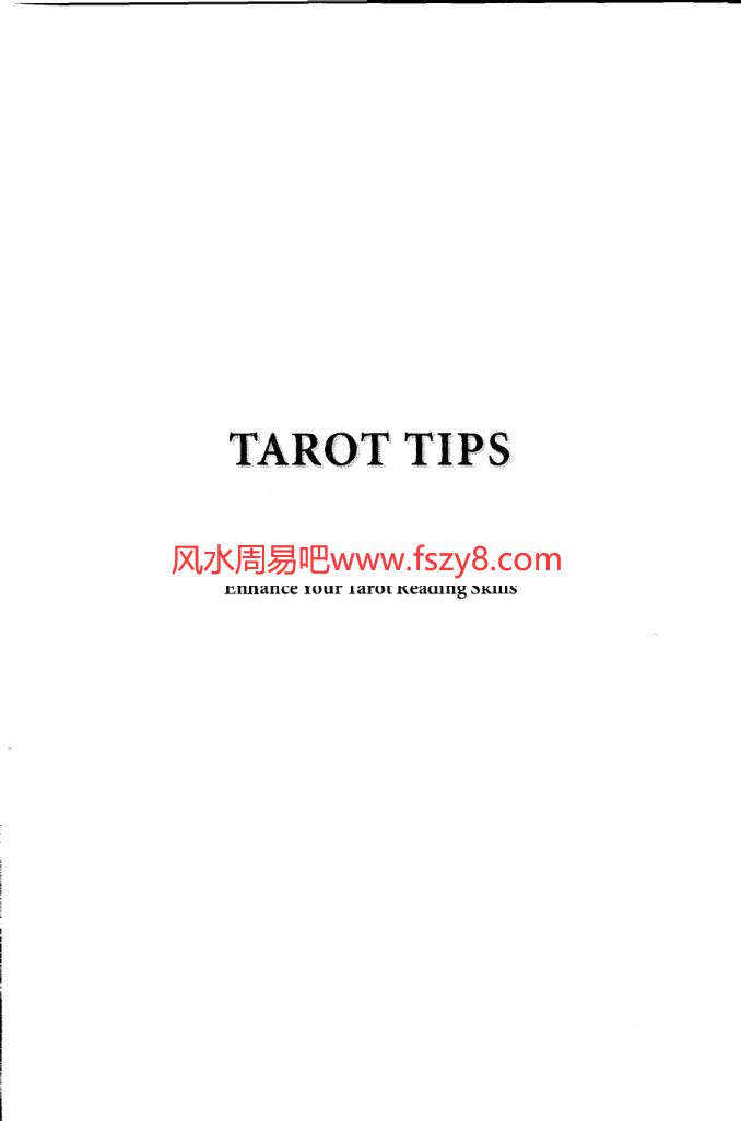 TarotTipsPDF电子书籍211页 TarotTips书籍扫描(图2)