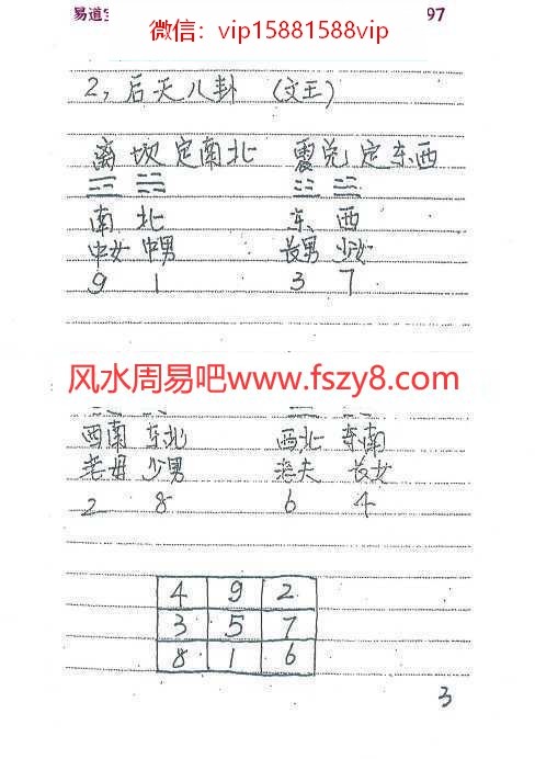 金锁玉关精华笔记pdf电子版226页百度网盘下载 三元八卦金锁玉关派金锁玉关手写笔记(图4)