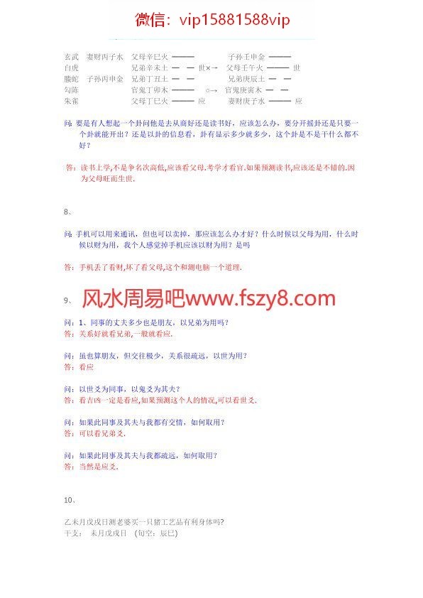 六爻系列-王虎应六爻用神答疑PDF电子书51页 六爻系列王虎应六爻用神答疑书(图4)