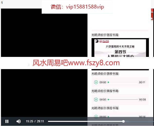 夏光明八字墓与库的十大不传之秘课程录像5集百度云课程