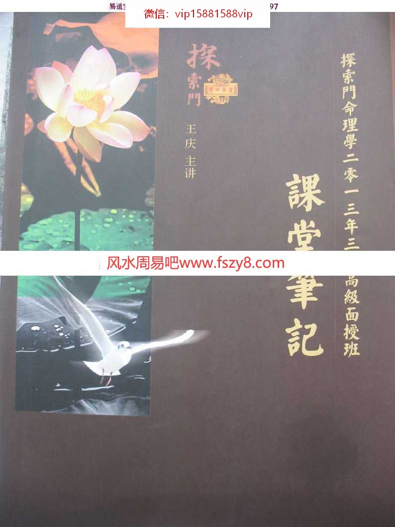 王庆【探索门命学讲座笔记】2013年高级班讲座pdf百度网盘资源下载!(图1)