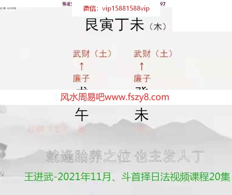 王进武2021年11月斗首择日法视频20集百度网盘下载 王进武斗首择日法学习资料(图5)