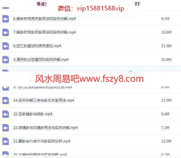 张伟光六爻课程视频24集 讲解实用的六爻技法(图2)