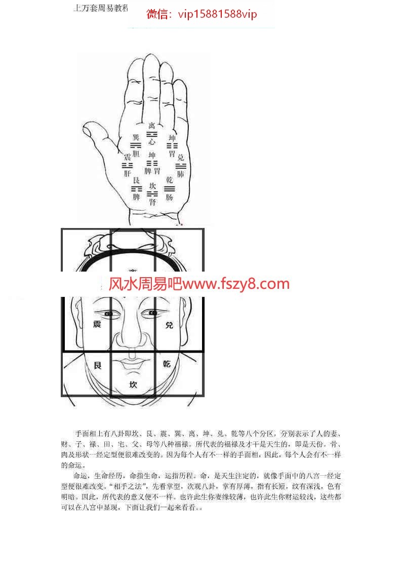 八卦派相法