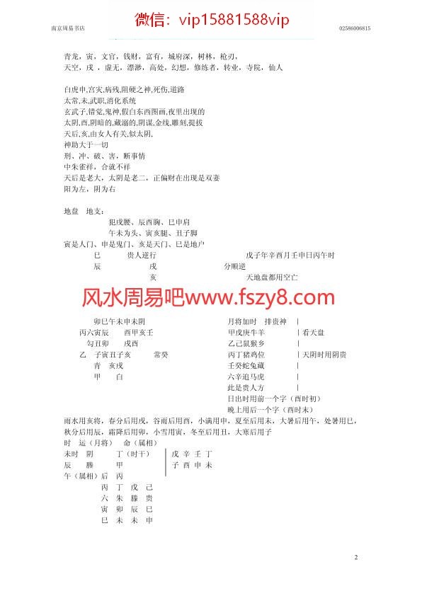 2008年9月内部道家大六壬培训笔记26页王凤麟PDF电子书26页 2008年9月内部道家大六壬培训笔记26页王凤麟书(图2)