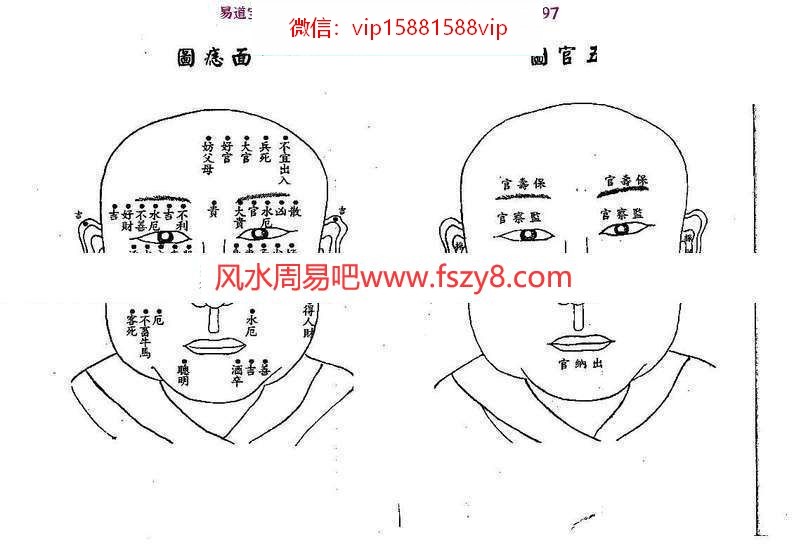 汉管辂管辂神相密传电子书pdf79页讲解眼耳鼻舌相法 汉管辂面相资料百度网盘下载(图5)