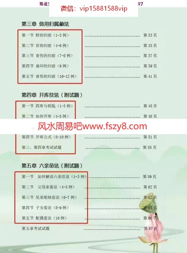 吴玉莲老师的民间盲派八字直断从业班高级课程全124页 吴玉莲最新民间盲派八字直断从业班高级资料(图3)