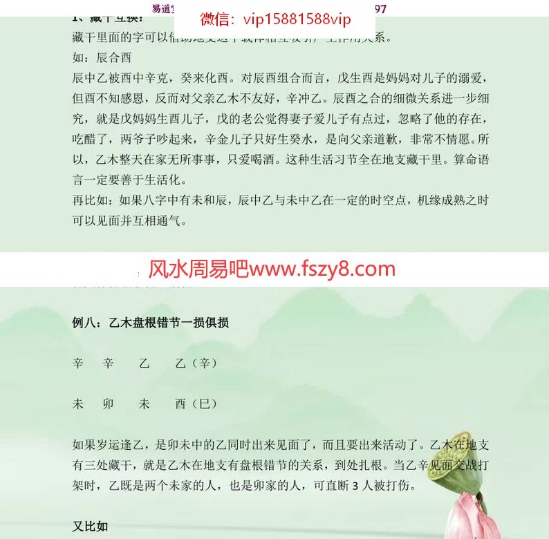 吴玉莲老师的民间盲派八字直断从业班高级课程全124页 吴玉莲最新民间盲派八字直断从业班高级资料(图6)