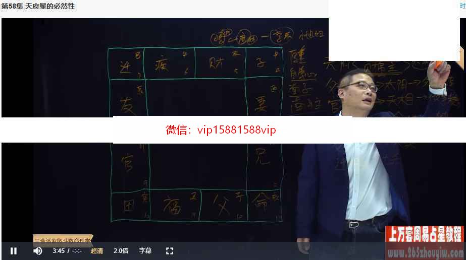 方易简三合派紫微斗数命理学初级篇录像64集 三合紫微斗数命理百度网盘下载(图5)