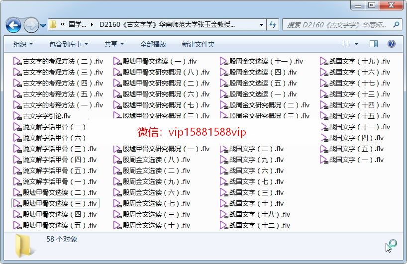 《古文字学》华南师范大学张玉金教授主讲58集视频 工具书类 第1张